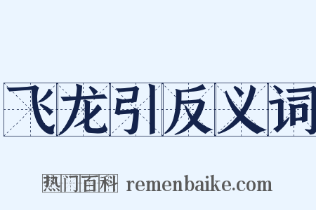 飞龙引反义词是什么意思的图片